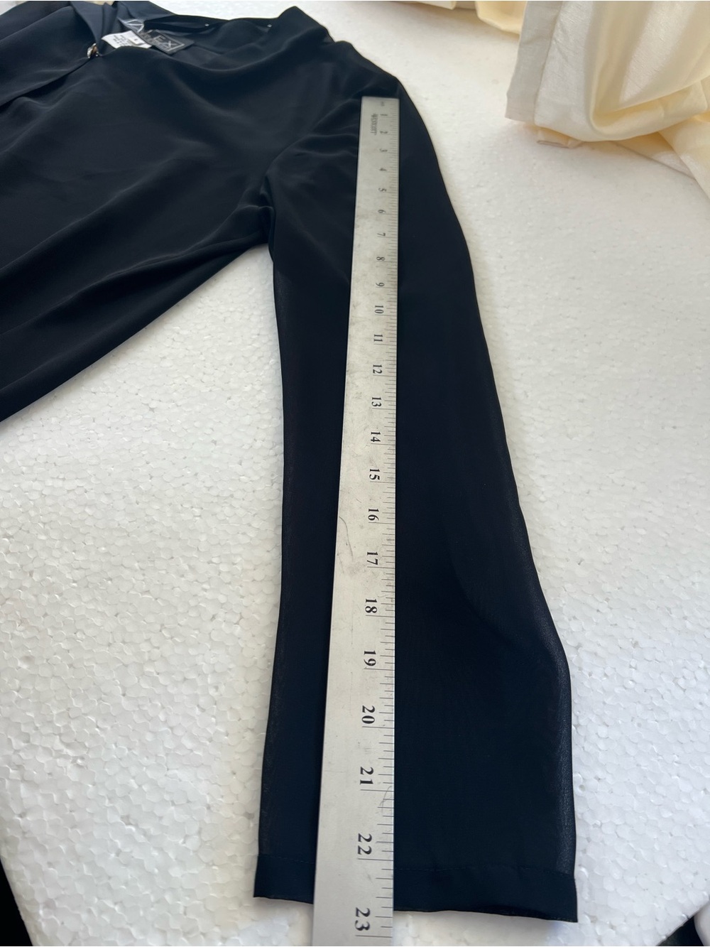 Alex Evenings Women’s Sheer Black Cardigan – Size Large - Picture 7 of 7